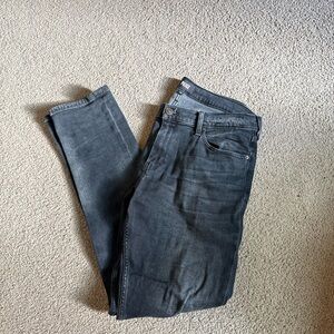 PAIGE Lennox Men's Slim Faded Black Denim Jeans